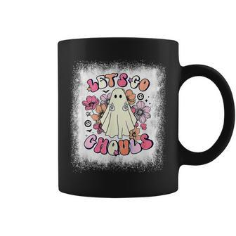 Halloween Bleached Let’S Go Ghouls Floral Party Trick Or Coffee Mug - Thegiftio UK