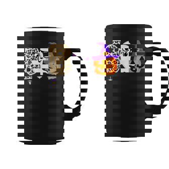 Halloween Boo Ghost Leopard Pumpkin Witch Hat Boys Girls Kid Coffee Mug - Seseable