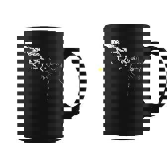 Halloween Cat Black Lover Skeleton Hand Boop Funny Coffee Mug - Seseable