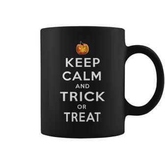 Halloween Costume Keep Calm Trick Or Treat T V2 Coffee Mug - Seseable