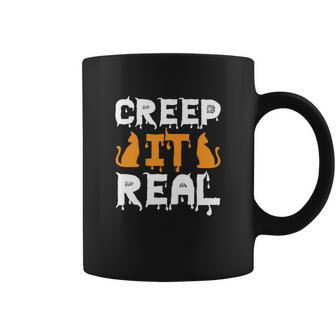 Halloween Creep It Real Cats Coffee Mug - Seseable