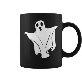 Halloween Creepy Ghost White Custom Coffee Mug - Seseable