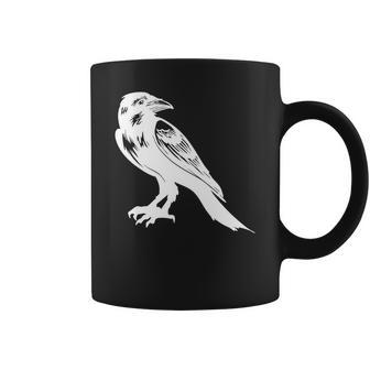 Halloween Crow White Version Design For You Coffee Mug - Seseable