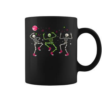 Halloween Dancing Skeletons Funny Halloween Spooky Skeleton Coffee Mug - Seseable