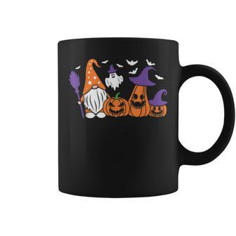 Halloween Gnome Witch Pumpkin Ghost Bats Fall Funny Holiday  Coffee Mug