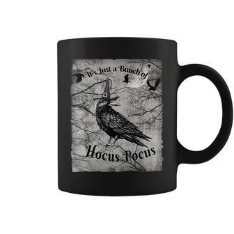 Halloween Its Just A Bunch Of Hocus Pocus Crow Coffee Mug - Seseable