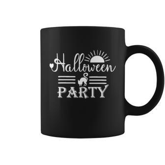 Halloween Party Cat Halloween Quote Coffee Mug - Monsterry AU