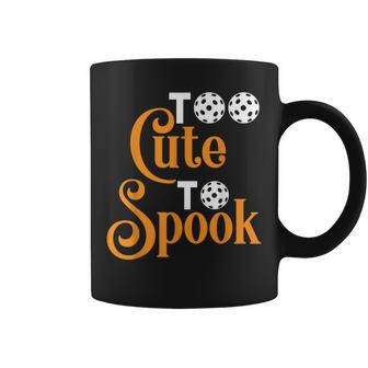 Halloween Pickleball Too Cute To Spook V2 Coffee Mug - Thegiftio UK