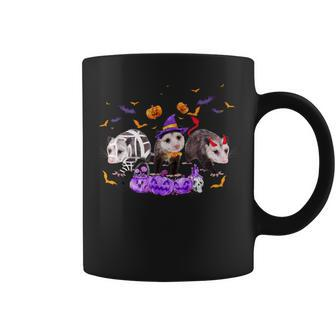 Halloween Possum Lovers Mummy Witch Demon Costumes Coffee Mug - Seseable