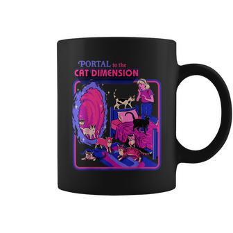 Halloween Retro Portal To The Cat Dimension Funny Graphic Design Printed Casual Daily Basic Coffee Mug - Thegiftio UK