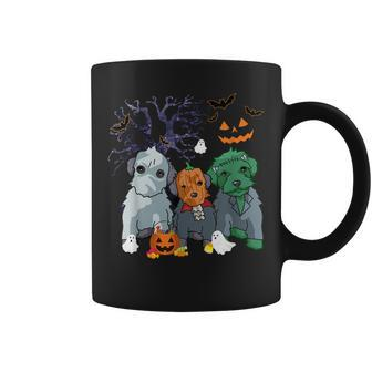 Halloween Schnoodle Dog Witch Schnoodle Dog Lovers Coffee Mug - Seseable