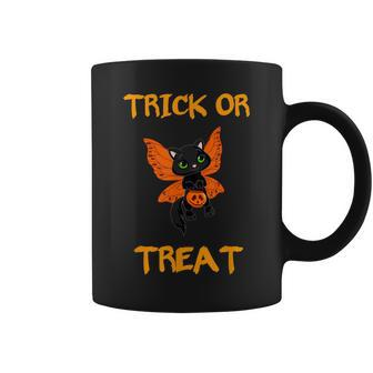 Halloween T Black Cat Candy Trick Or Treat Coffee Mug - Seseable