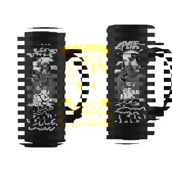Halloween Teachers Love Brains Zombie Hand School Gifts V2 Coffee Mug - Thegiftio UK