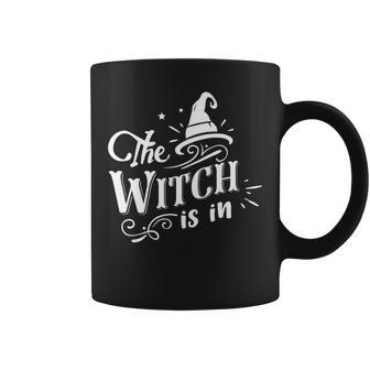 Halloween The Witch Is In White Version Coffee Mug - Seseable