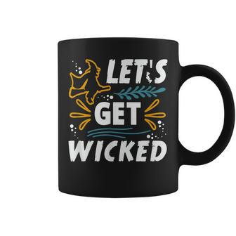 Halloween Witch Lets Get Wicked Coffee Mug - Seseable