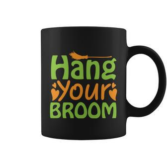 Hang Your Broom Halloween Quote Coffee Mug - Monsterry UK