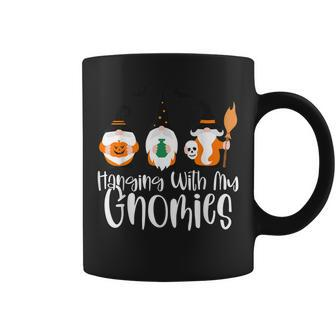 Hanging With My Gnomies Funny Garden Gnome Halloween Coffee Mug - Thegiftio UK