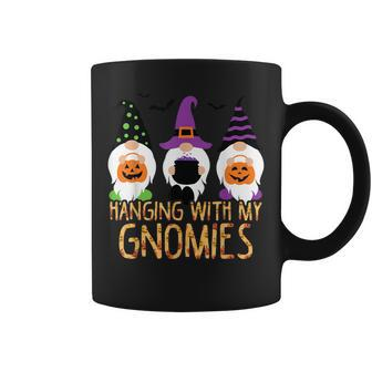Hanging With My Gnomies Happy Hallothanksmas Gnomes Coffee Mug - Thegiftio UK