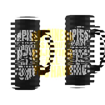 Happiness Is About Enjoying Graphic Design Printed Casual Daily Basic Coffee Mug - Thegiftio