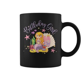 Happy 10Th Birthday Mermaid Birthday Girl 10 Years Old Coffee Mug - Thegiftio UK