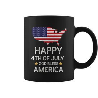 Happy 4Th Of July Independence Day God Bless America Gift Coffee Mug - Monsterry DE