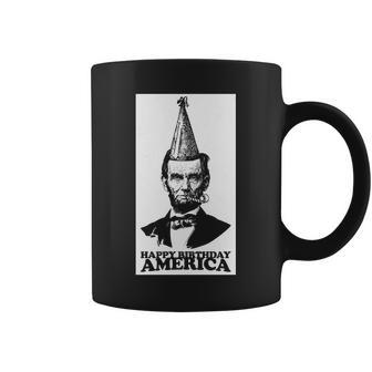 Happy Birthday America Abe Lincoln Coffee Mug - Monsterry UK