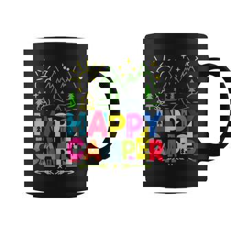 Happy Camper Camping Funny Gift Men Women Kids V2 Coffee Mug - Seseable