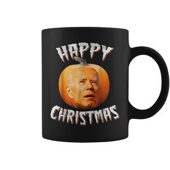 Happy Christmas Anti-Joe Biden Funny Halloween Pumpkin Retro Coffee Mug - Thegiftio UK