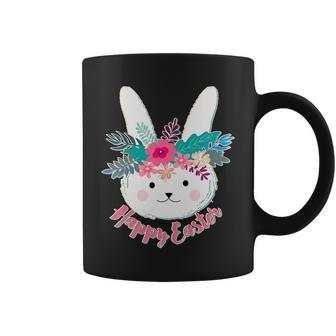 Happy Easter Flower Bunny Coffee Mug - Monsterry DE