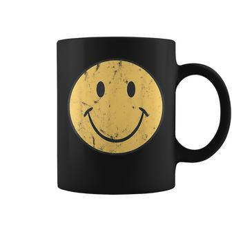 Happy Face Retro 70S 80S Vintage 70S Graphic Coffee Mug - Thegiftio UK