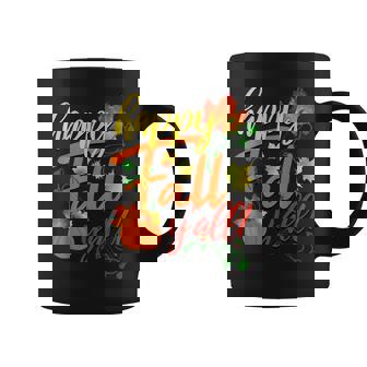 Happy Fall Yall Fall Harvest Pumpkin Fall Leaves Coffee Mug - Thegiftio UK