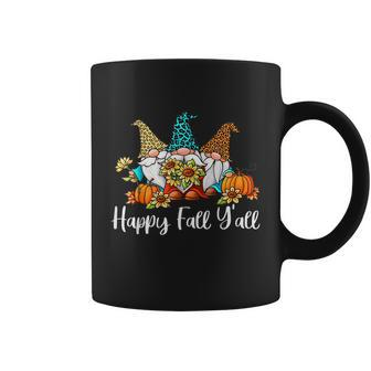 Happy Fall Yall Tshirt Gnome Leopard Pumpkin Autumn Gnomes Graphic Design Printed Casual Daily Basic Coffee Mug