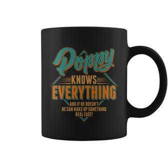 Happy Fathers Day Poppy Knows Everything Coffee Mug - Thegiftio UK