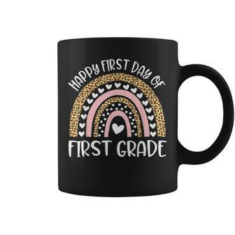 Happy First Day Of 4Th Grade Teacher Back To School Rainbow Coffee Mug | Seseable UK