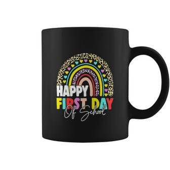 Happy First Day Of School Teacher Back To School Rainbow Coffee Mug - Monsterry