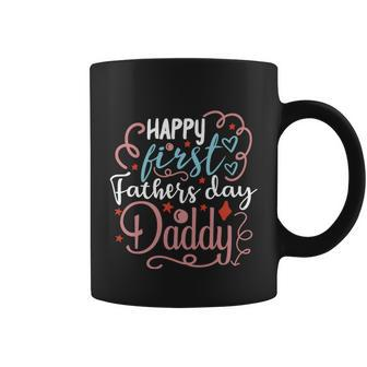 Happy First Fathers Day Daddy 1St Fathers Day Gifts Quote Graphic Design Printed Casual Daily Basic Coffee Mug - Thegiftio UK