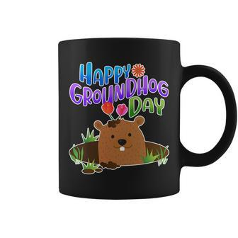 Happy Groundhog Day Tshirt V2 Coffee Mug - Monsterry