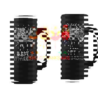 Happy Hallothanksmas Ballet Skeleton Dancing Halloween Party Coffee Mug | Seseable UK
