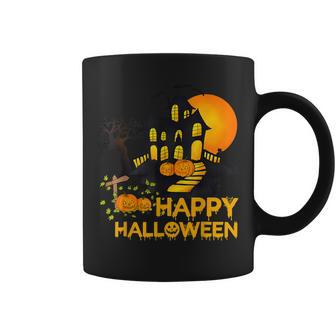 Happy Halloween Costumes Funny Pumpkins House Men Women Kids V4 Coffee Mug - Thegiftio UK