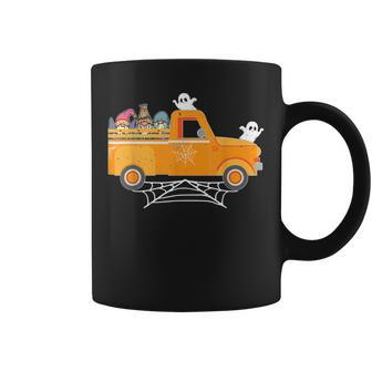 Happy Halloween Gnome Truck Drive Spooky Gnome Crew Squad V2 Coffee Mug - Seseable