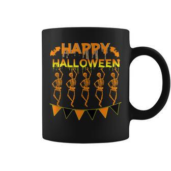 Happy Halloween Skeleton Ballerina Dancing Ballet V2 Coffee Mug - Seseable
