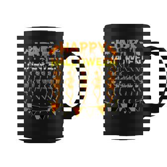 Happy Halloween Skeleton Ballerina Dancing Ballet V2 Coffee Mug | Seseable UK