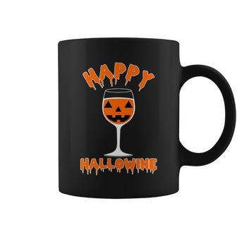 Happy Hallowine Funny Halloween Wine Tshirt Coffee Mug - Monsterry AU