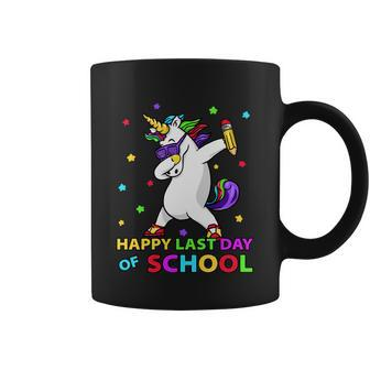 Happy Last Day Of School Funny Unicorn Cute Teacher Student Cute Gift Coffee Mug - Monsterry