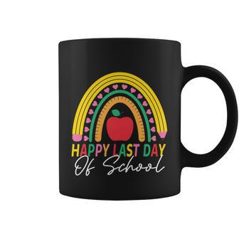 Happy Last Day Of School Rainbow Teacher Student Graduation Cute Gift Coffee Mug - Monsterry AU