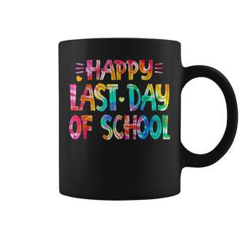 Happy Last Day Of School Teacher Student Tie Dye Graduation Coffee Mug - Thegiftio UK