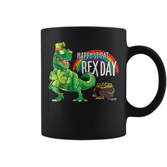 Happy St Pat Trex Day Dino St Patricks Day Toddler Boys Gif Coffee Mug - Thegiftio UK
