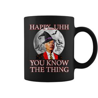 Happy Uh You Know The Thing Funny Joe Biden Halloween Coffee Mug - Thegiftio UK