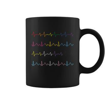 Heartbeat Lgbtq Pride Pansexual Non Binary Transgender Lgbt Funny Gift Coffee Mug - Thegiftio UK