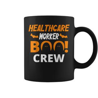 Heathcare Worker Boo Crew Nurse Ghost Funny Halloween Coffee Mug - Seseable